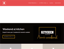 Tablet Screenshot of kitchenristorante.com